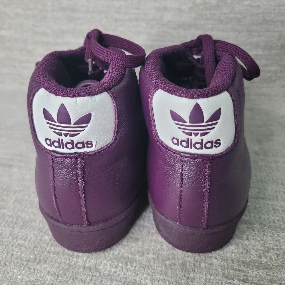 Adidas Pro Model Red Night High Top Sneakers Purple AC7646 Mens 5.5 Womens 7